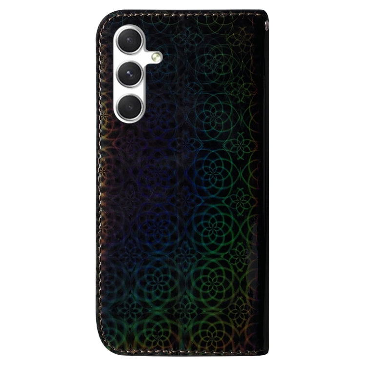 For Samsung Galaxy S24 5G Colorful Magnetic Buckle Leather Phone Case(Black) by buy2fix