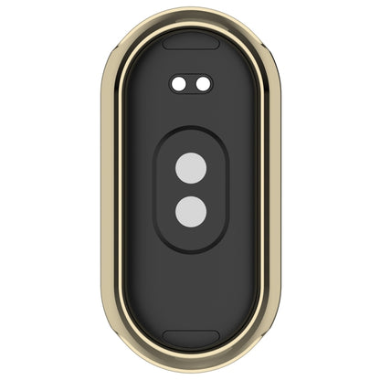 For Xiaomi Mi Band 8 Full Coverage TPU Electroplating Watch Protective Case(Light Gold) - Watch Cases by buy2fix | Online Shopping UK | buy2fix