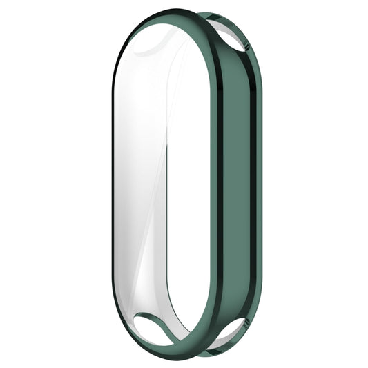 For Xiaomi Mi Band 8 / 9 Ceramic / 10 Ceramic Full Coverage TPU Electroplating Watch Protective Cover(Green) by buy2fix