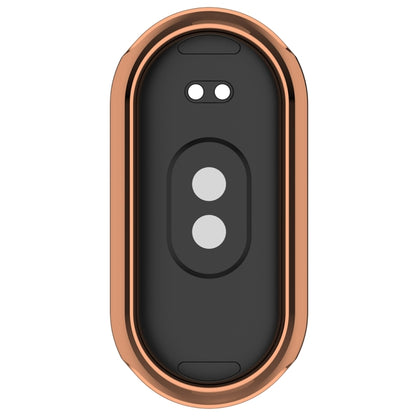 For Xiaomi Mi Band 8 Full Coverage TPU Electroplating Watch Protective Case(Rose Gold) - Watch Cases by buy2fix | Online Shopping UK | buy2fix