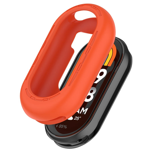 For Xiaomi Mi Band 8 Pure Color Silicone Watch Protective Case(Official Orange) - Watch Cases by buy2fix | Online Shopping UK | buy2fix