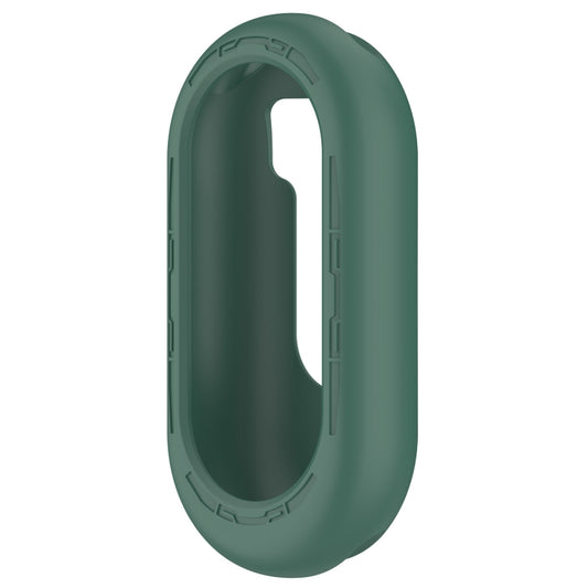 For Xiaomi Mi Band 8 Pure Color Silicone Watch Protective Case(Dark Green) by buy2fix