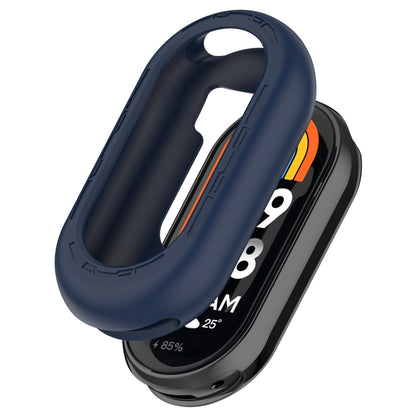 For Xiaomi Mi Band 8 Pure Color Silicone Watch Protective Case(Midnight Blue) - Watch Cases by buy2fix | Online Shopping UK | buy2fix