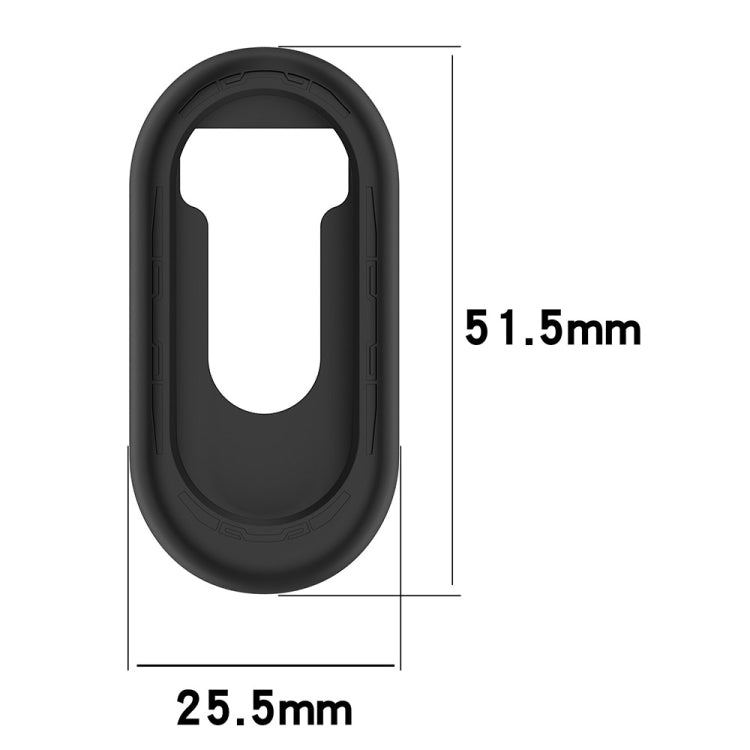 For Xiaomi Mi Band 8 Pure Color Silicone Watch Protective Case(Black) - Watch Cases by buy2fix | Online Shopping UK | buy2fix