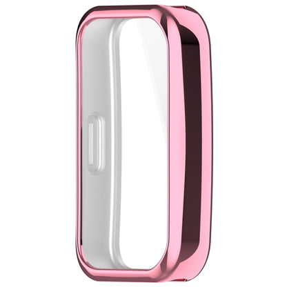 For Huawei Band 8 Full Coverage TPU Electroplating Watch Protective Case(Pink) - Watch Cases by buy2fix | Online Shopping UK | buy2fix