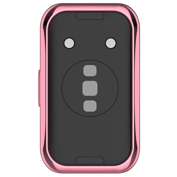 For Huawei Band 8 Full Coverage TPU Electroplating Watch Protective Case(Pink) - Watch Cases by buy2fix | Online Shopping UK | buy2fix