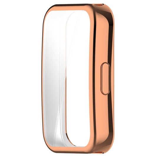 For Huawei Band 10 / 9 / 8 Full Coverage TPU Electroplating Watch Protective Case(Rose Gold) by buy2fix