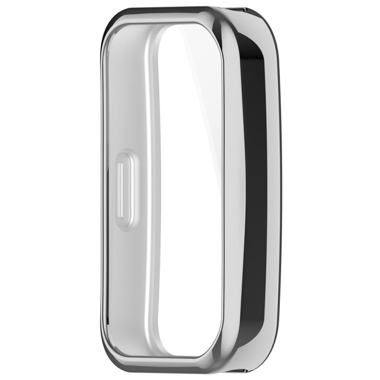 For Huawei Band 8 Full Coverage TPU Electroplating Watch Protective Case(Silver) - Watch Cases by buy2fix | Online Shopping UK | buy2fix