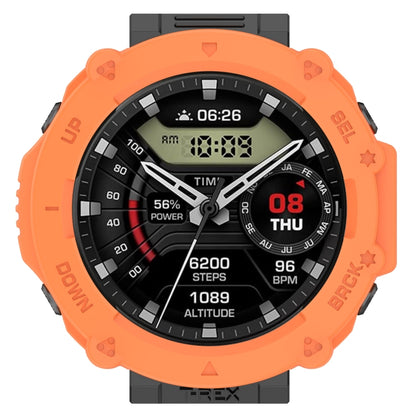 For Amazfit T-Rex Ultra Armor Hollow Watch Protective Case(Orange) - Watch Cases by buy2fix | Online Shopping UK | buy2fix