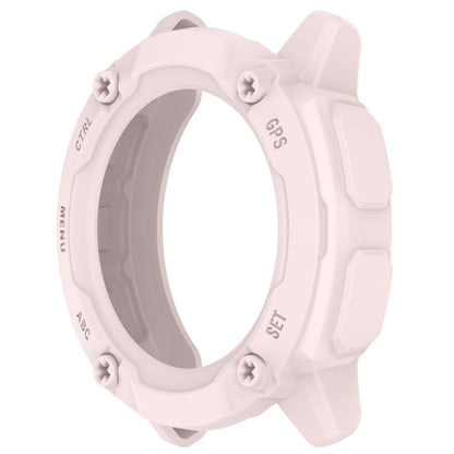 For Garmin Instinct 2X Armor Hollow Watch Protective Case(Light Pink) by buy2fix