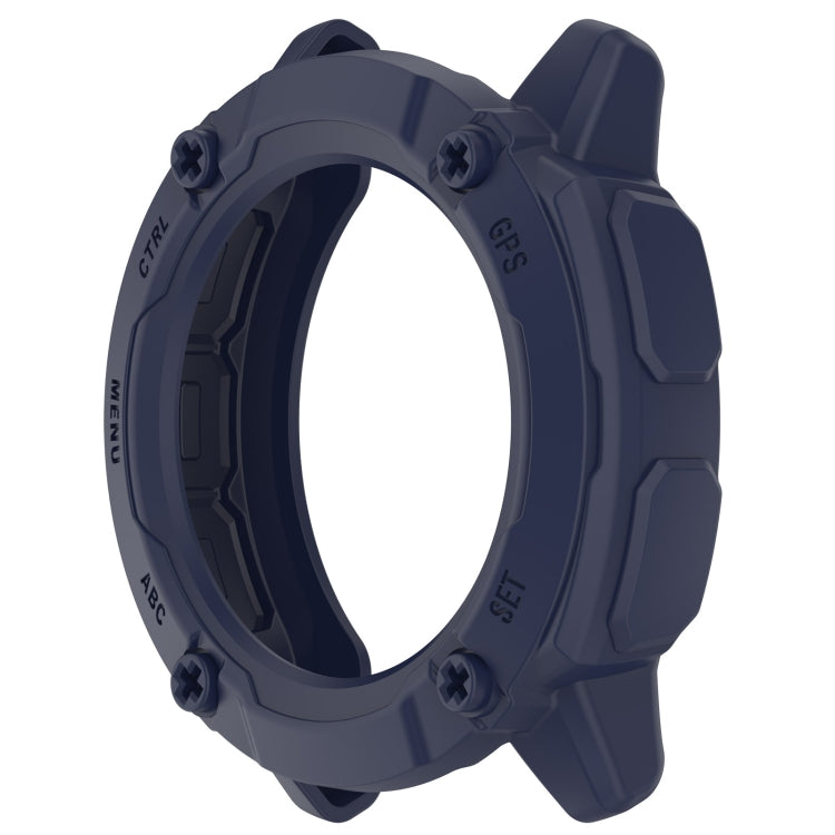 For Garmin Instinct 2X Armor Hollow Watch Protective Case(Midnight Blue) by buy2fix