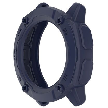 For Garmin Instinct 2X Armor Hollow Watch Protective Case(Midnight Blue) by buy2fix