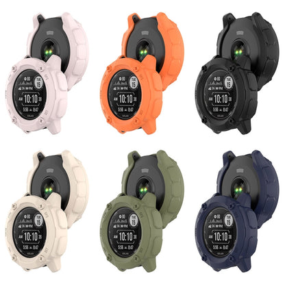 For Garmin Instinct 2X Armor Hollow Watch Protective Case(Black) by buy2fix