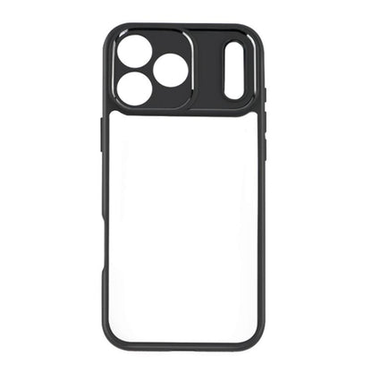 For iPhone 17 Pro Max Frosted TPU + Transparent PC Phone Case(Black) - iPhone 17 Pro Max Cases by buy2fix | Online Shopping UK | buy2fix
