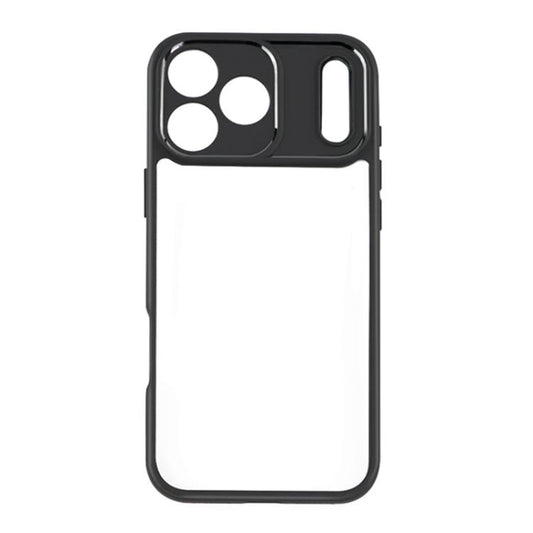 For iPhone 17 Pro Max Frosted TPU + Transparent PC Phone Case(Black) - iPhone 17 Pro Max Cases by buy2fix | Online Shopping UK | buy2fix
