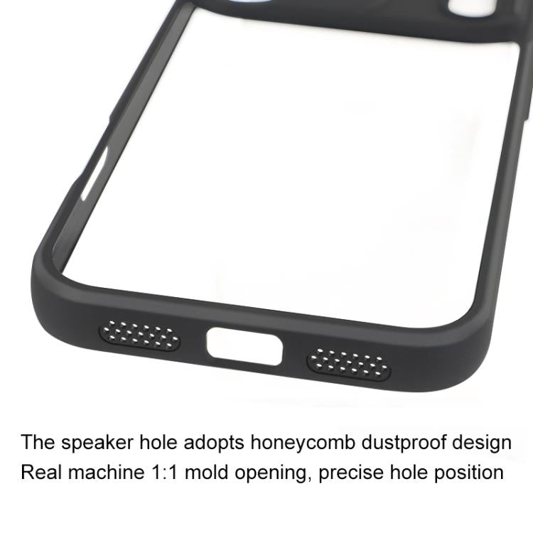 For iPhone 17 Pro Max Frosted TPU + Transparent PC Phone Case(Black) - iPhone 17 Pro Max Cases by buy2fix | Online Shopping UK | buy2fix