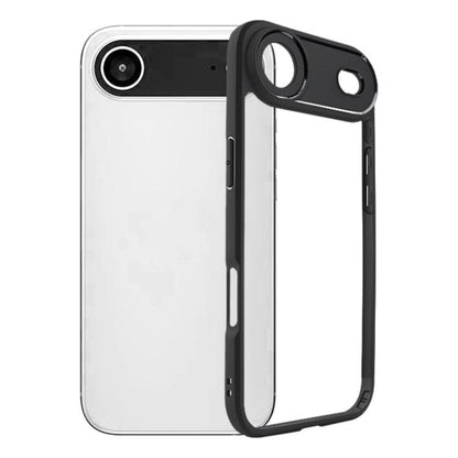 For iPhone 17 Air Frosted TPU + Transparent PC Phone Case(Black) - iPhone 17 Air Cases by buy2fix | Online Shopping UK | buy2fix