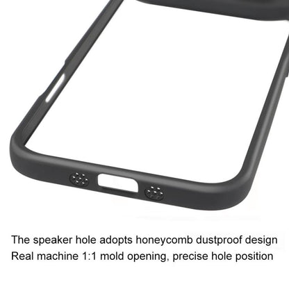 For iPhone 17 Air Frosted TPU + Transparent PC Phone Case(Black) - iPhone 17 Air Cases by buy2fix | Online Shopping UK | buy2fix