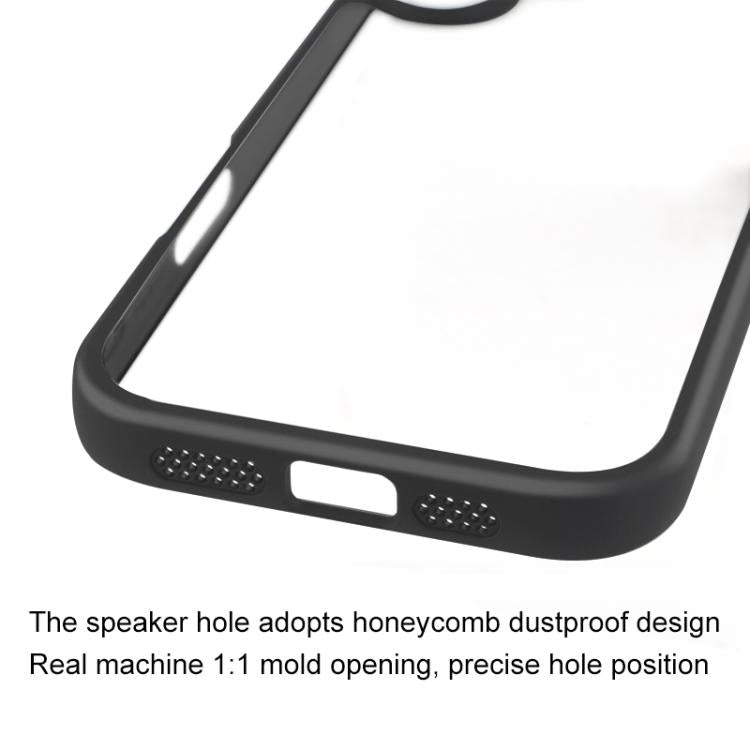 For iPhone 17 Frosted TPU + Transparent PC Phone Case(Black) - iPhone 17 Cases by buy2fix | Online Shopping UK | buy2fix