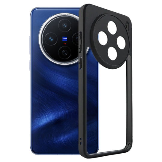 For vivo X200 Frosted TPU + Transparent PC Phone Case(Transparent)