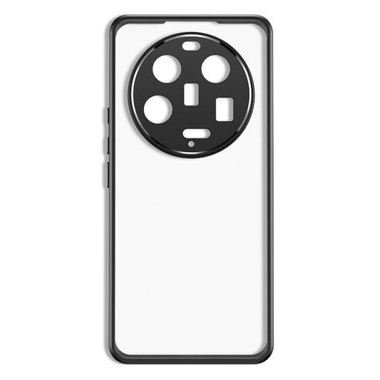For Xiaomi 13 Ultra Frosted TPU + Transparent PC Phone Case(Black) by buy2fix
