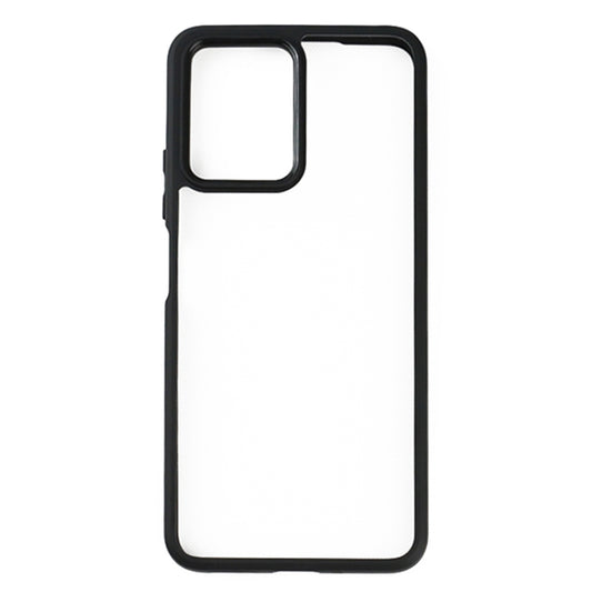 For Xiaomi Redmi Note 12 / Poco X5 5G Frosted TPU + Transparent PC Phone Case(Black) by buy2fix