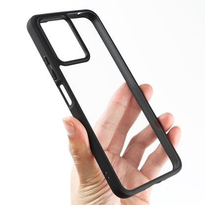 For Xiaomi Redmi Note 12 / Poco X5 5G Frosted TPU + Transparent PC Phone Case(Black) - Xiaomi Cases by buy2fix | Online Shopping UK | buy2fix