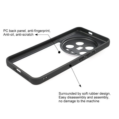 For Xiaomi 14 Ultra Frosted TPU + Transparent PC Phone Case(Black) - 14 Ultra Cases by buy2fix | Online Shopping UK | buy2fix