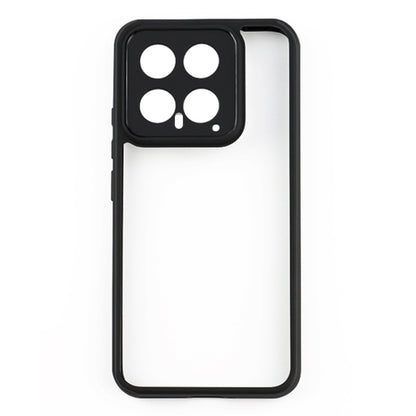 For Xiaomi 14 Frosted TPU + Transparent PC Phone Case(Black) - 14 Cases by buy2fix | Online Shopping UK | buy2fix