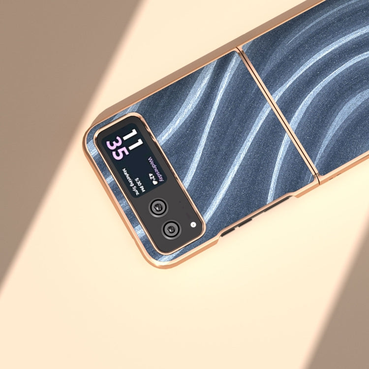 For Motorola Razr 40 Nano Electroplating Galactic Pattern Protective Phone Case(Blue) by buy2fix