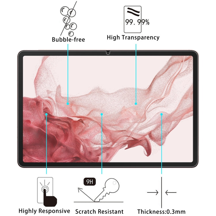 For Samsung Galaxy Tab S9 Plus 9H 0.3mm Explosion-proof Tempered Glass Film - Tab S9+ Tempered Glass by buy2fix | Online Shopping UK | buy2fix