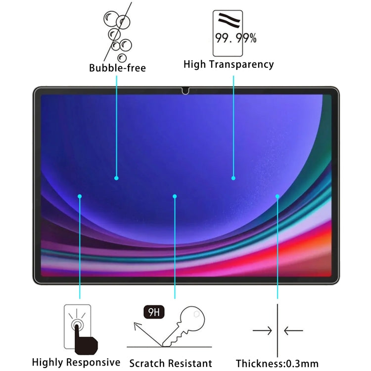 For Samsung Galaxy Tab S10 11 2pcs 9H 0.3mm Explosion-proof Tempered Glass Film - Tab S10 Tempered Glass by buy2fix | Online Shopping UK | buy2fix