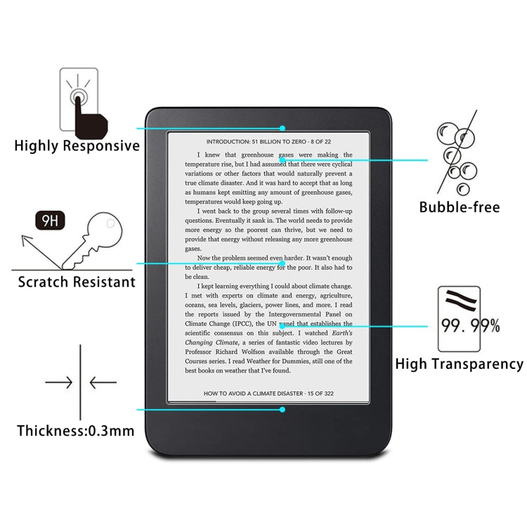 For Kobo Clara 2E 9H 0.3mm Explosion-proof Tempered Glass Film - Others by buy2fix | Online Shopping UK | buy2fix