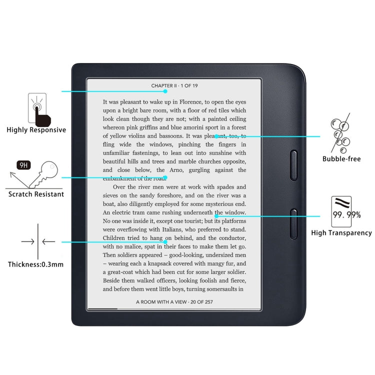 For Kobo Libra 2 2pcs 9H 0.3mm Explosion-proof Tempered Glass Film - Others by buy2fix | Online Shopping UK | buy2fix