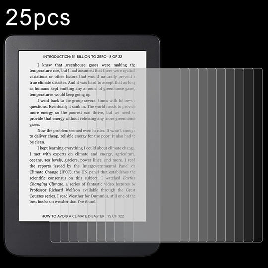 For Kobo Clara 2E 25pcs 9H 0.3mm Explosion-proof Tempered Glass Film