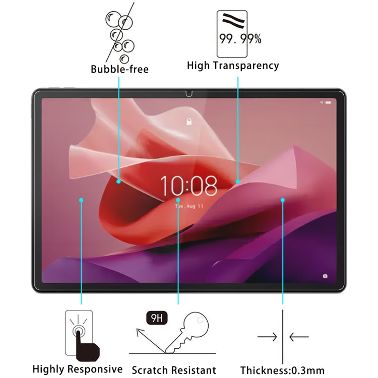 For Lenovo Tab P12 12.7 2023 9H 0.3mm Explosion-proof Tempered Glass Film - Others by buy2fix | Online Shopping UK | buy2fix