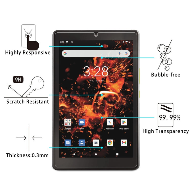 For Orbic TAB8 4G 25pcs 9H 0.3mm Explosion-proof Tempered Glass Film - Others by buy2fix | Online Shopping UK | buy2fix