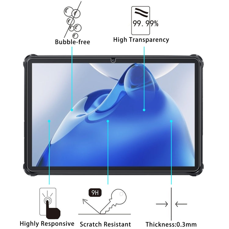 For Oukitel RT6 / RT7 Titan 5G 10.1 2pcs 9H 0.3mm Explosion-proof Tempered Glass Film - Others by buy2fix | Online Shopping UK | buy2fix