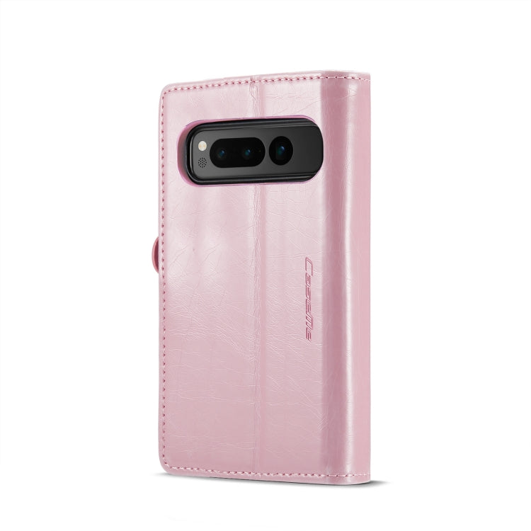 For Google Pixel Fold CaseMe 003 Crazy Horse Texture Leather Phone Case(Rose Gold) - Google Cases by CaseMe | Online Shopping UK | buy2fix