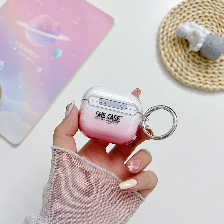 For AirPods 3 Transparent Glitter Bluetooth Earphone Protective Case(Sky Blue) by buy2fix