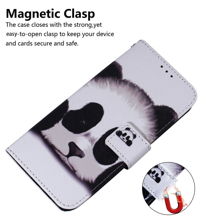 For OPPO Reno11 Pro Global Coloured Drawing Flip Leather Phone Case(Panda) - Reno11 Pro Cases by buy2fix | Online Shopping UK | buy2fix