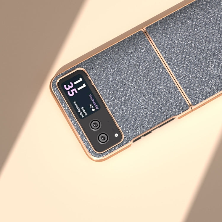 For Motorola Razr 40 Nano Plating Diamond Texture Phone Case(Black) by buy2fix