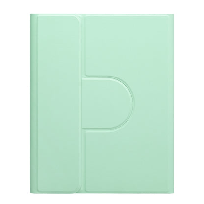 For iPad Air 2022 / iPad Pro 11 2021 Round Button 360 Degree Rotatable Bluetooth Keyboard Leather Case(Mint Green) - Universal by buy2fix | Online Shopping UK | buy2fix