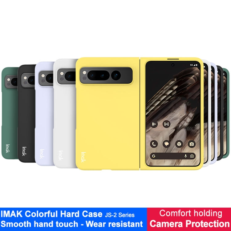 For Google Pixel Fold IMAK JS-2 Series Colorful PC Case(Yellow) - Google Cases by imak | Online Shopping UK | buy2fix