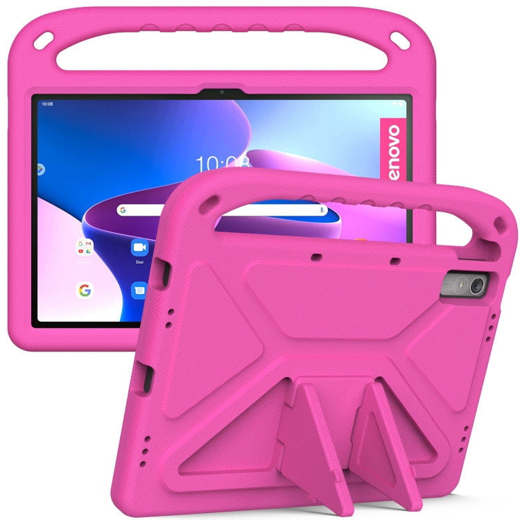 For Lenovo Pad Pro 2021 TB-J716F Handle Portable EVA Shockproof Tablet Case(Rose Red) - Lenovo by buy2fix | Online Shopping UK | buy2fix
