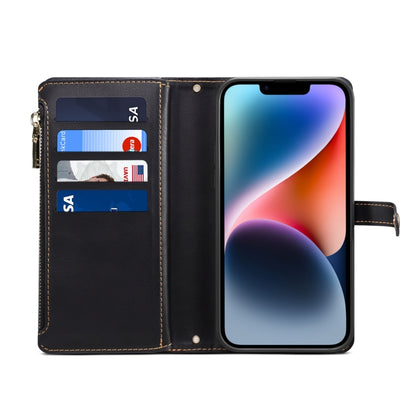 For iPhone 15 Plus ESEBLE Star Series Lanyard Zipper Wallet RFID Leather Case(Black) - iPhone 15 Plus Cases by ESEBLE | Online Shopping UK | buy2fix