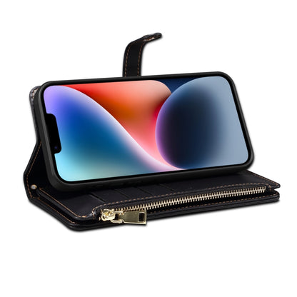 For iPhone 15 Plus ESEBLE Star Series Lanyard Zipper Wallet RFID Leather Case(Black) - iPhone 15 Plus Cases by ESEBLE | Online Shopping UK | buy2fix