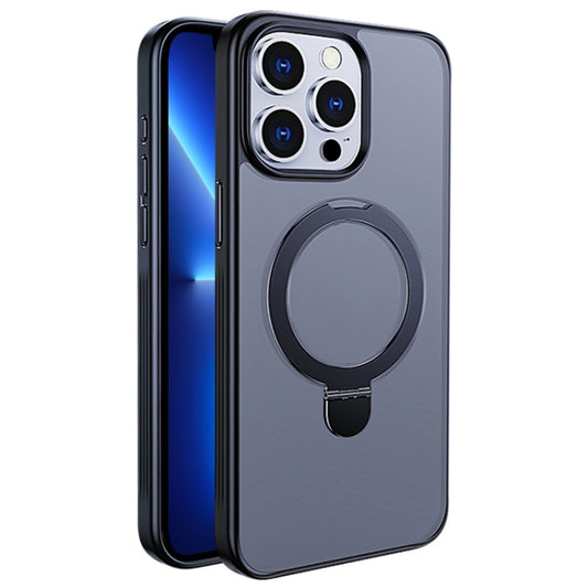 For iPhone 13 Pro Max Multifunctional MagSafe Holder Phone Case(Black) - iPhone 13 Pro Max Cases by buy2fix | Online Shopping UK | buy2fix