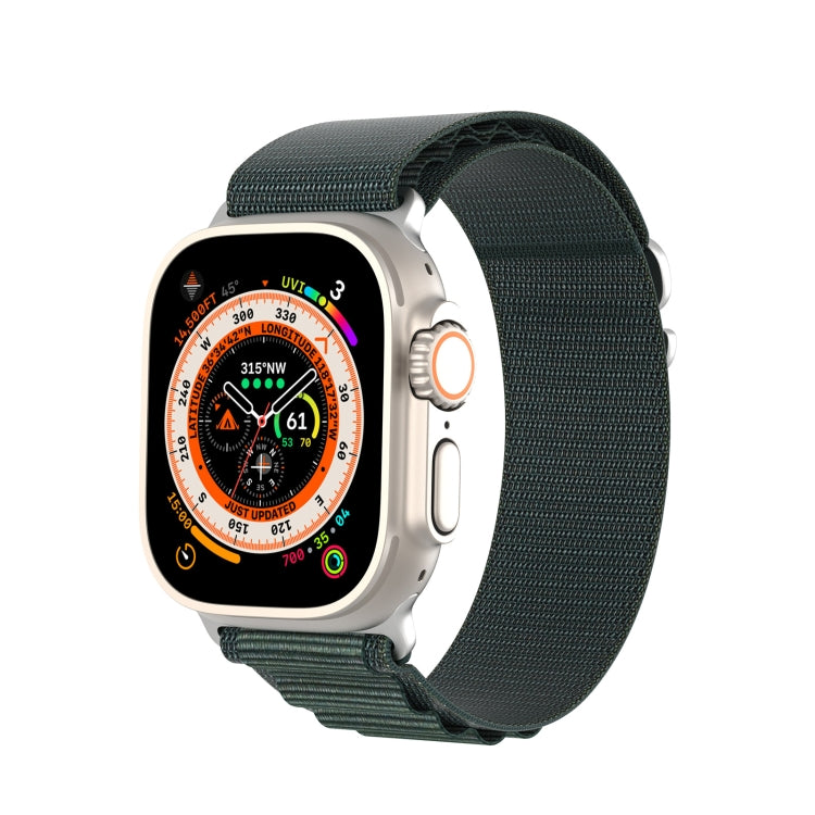 For Apple Watch Ultra 49mm DUX DUCIS GS Series Nylon Loop Watch Band(Green) by DUX DUCIS