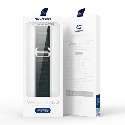 For Apple Watch Series 8 45mm DUX DUCIS GS Series Nylon Loop Watch Band(Green) by DUX DUCIS